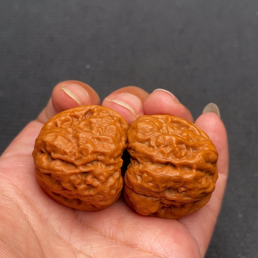 猴头核桃把件35×37精修打底无药延庆蛤蟆头A473