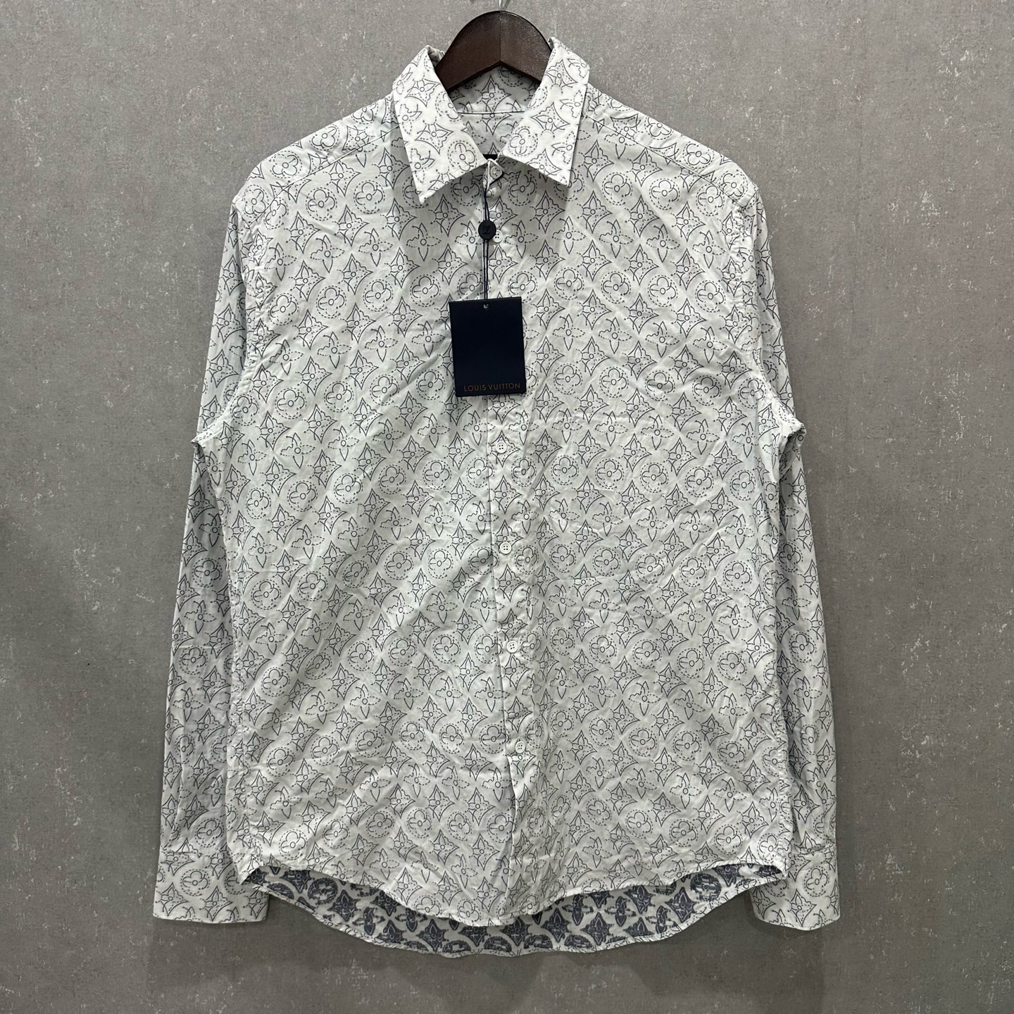 未使用 LouisVuitton/路易威登 满印三花衬衫XL码/006375dior