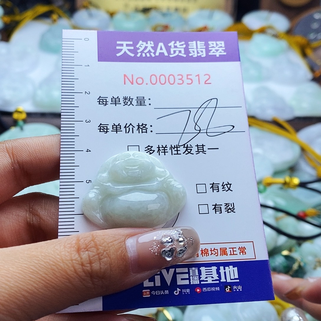 翡翠未镶嵌毛衣链3512