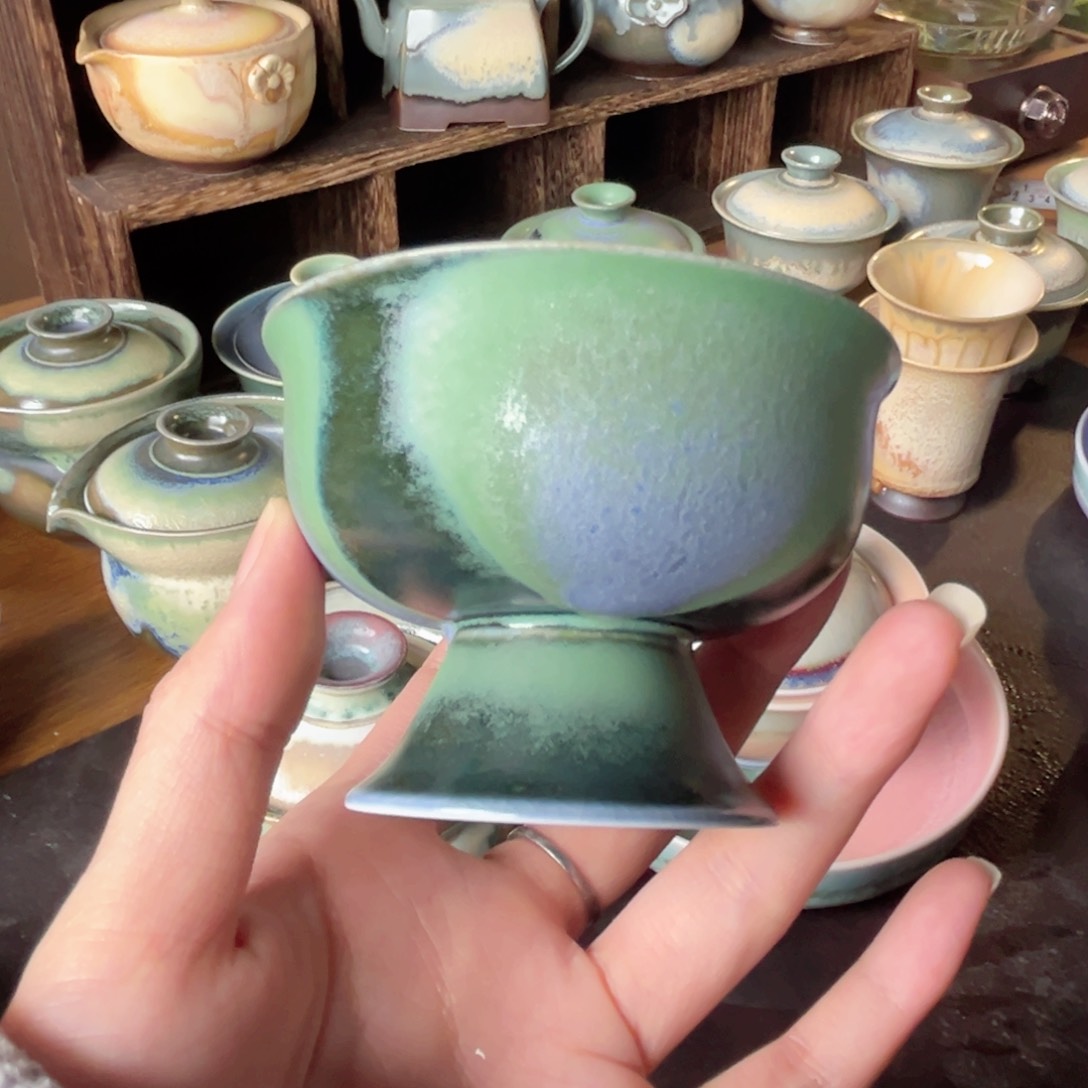 杯青現纯手工柴烧茶器