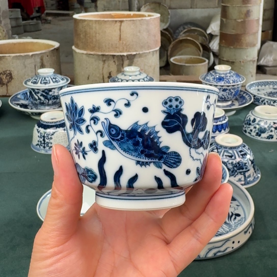 杯景德镇陶瓷手工手绘