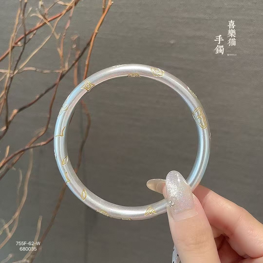 足银手镯 慕锦足银【S310】古法招财猫吉言手镯
