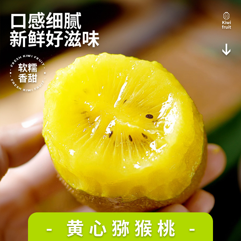 坏了包赔】黄金奇异果 四川蒲江黄心猕猴桃 产地直发【需要催熟食用