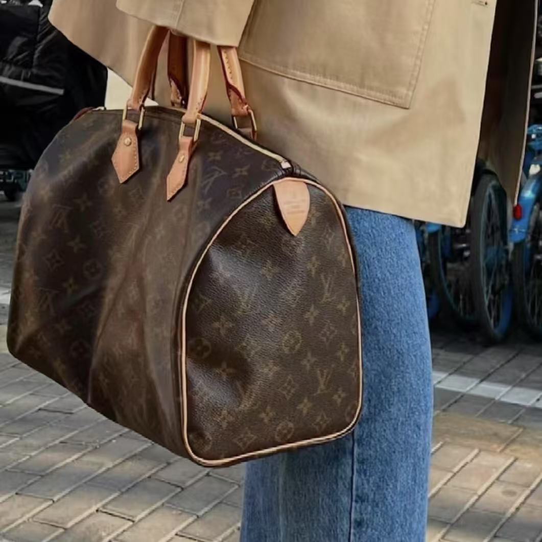 LouisVuitton/路易威登 单肩包 speedy35 老花 jm6819/2504