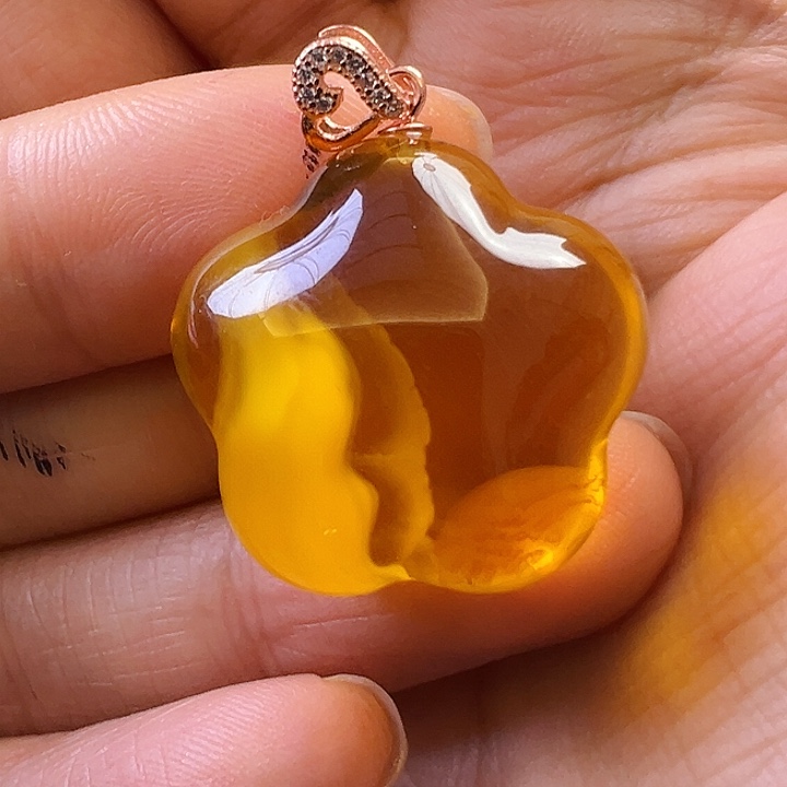 未镶嵌颈饰蜜蜡蜜蜡