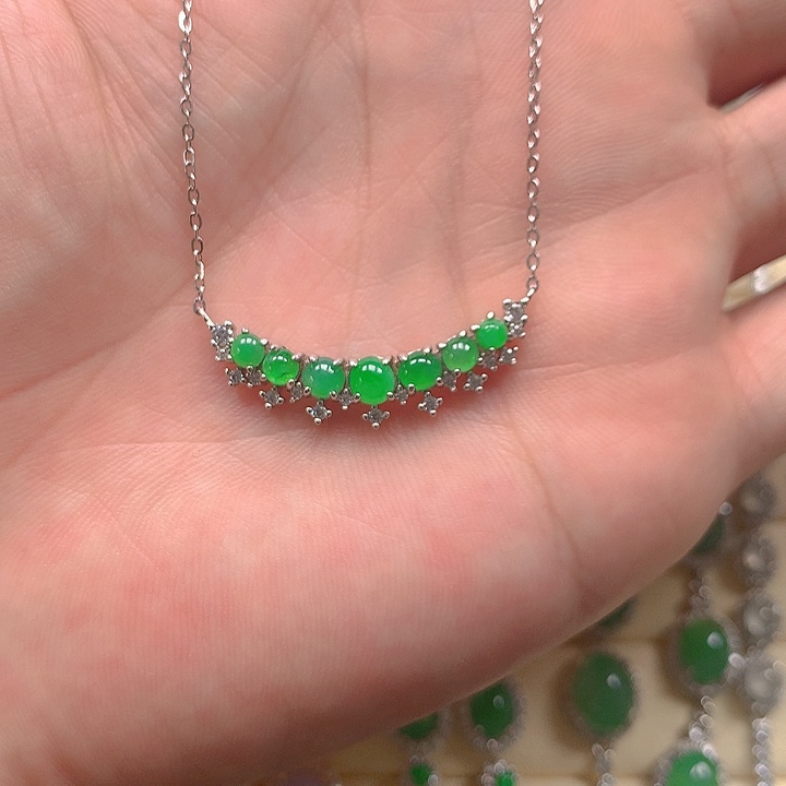 【闪购商品】翡翠戒指银S925镶嵌翡翠吊坠