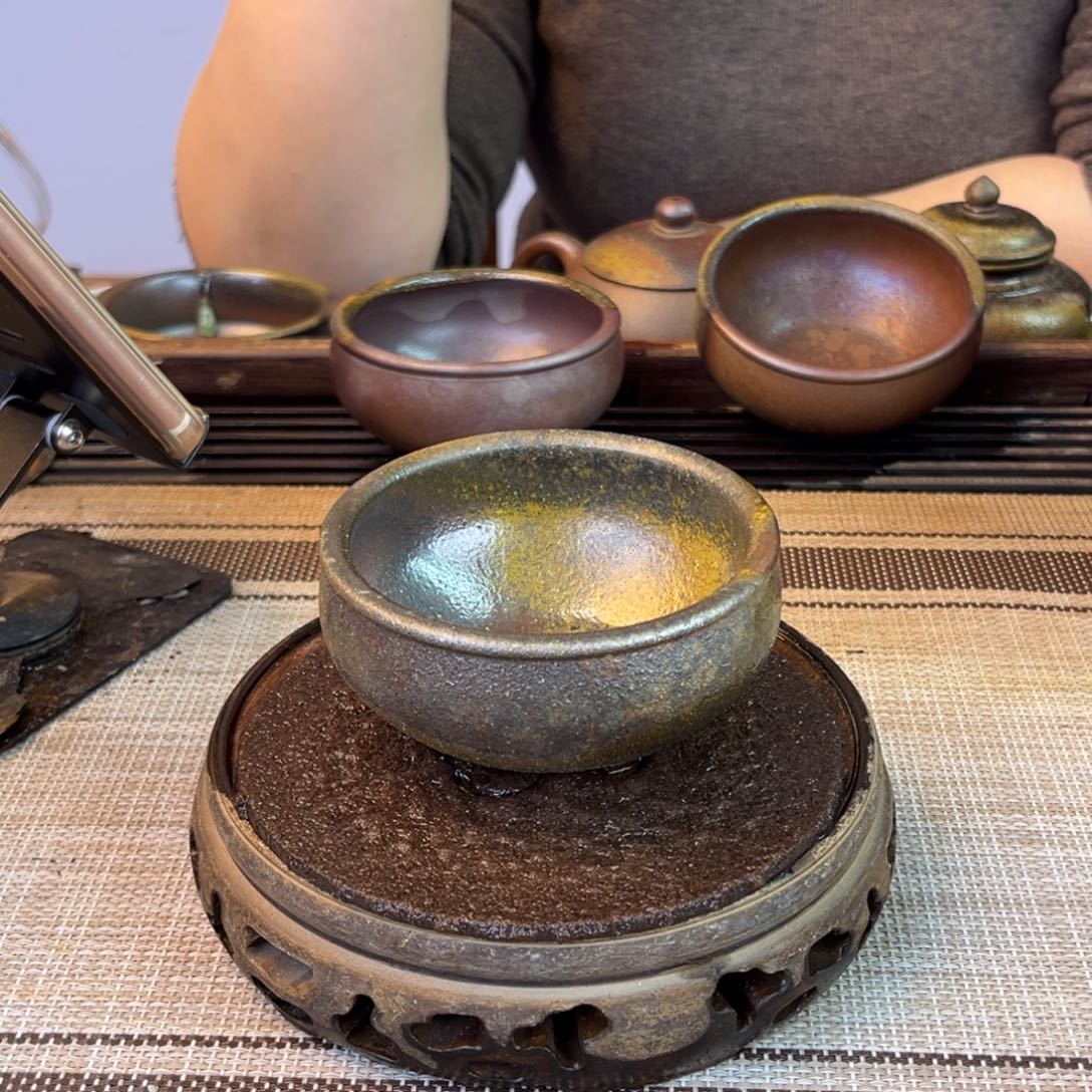 紫砂茶壶底槽清柴烧100cc