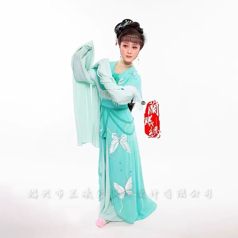 新款现货梁祝逼嫁花旦戏曲舞台演出服装古装越剧黄梅戏