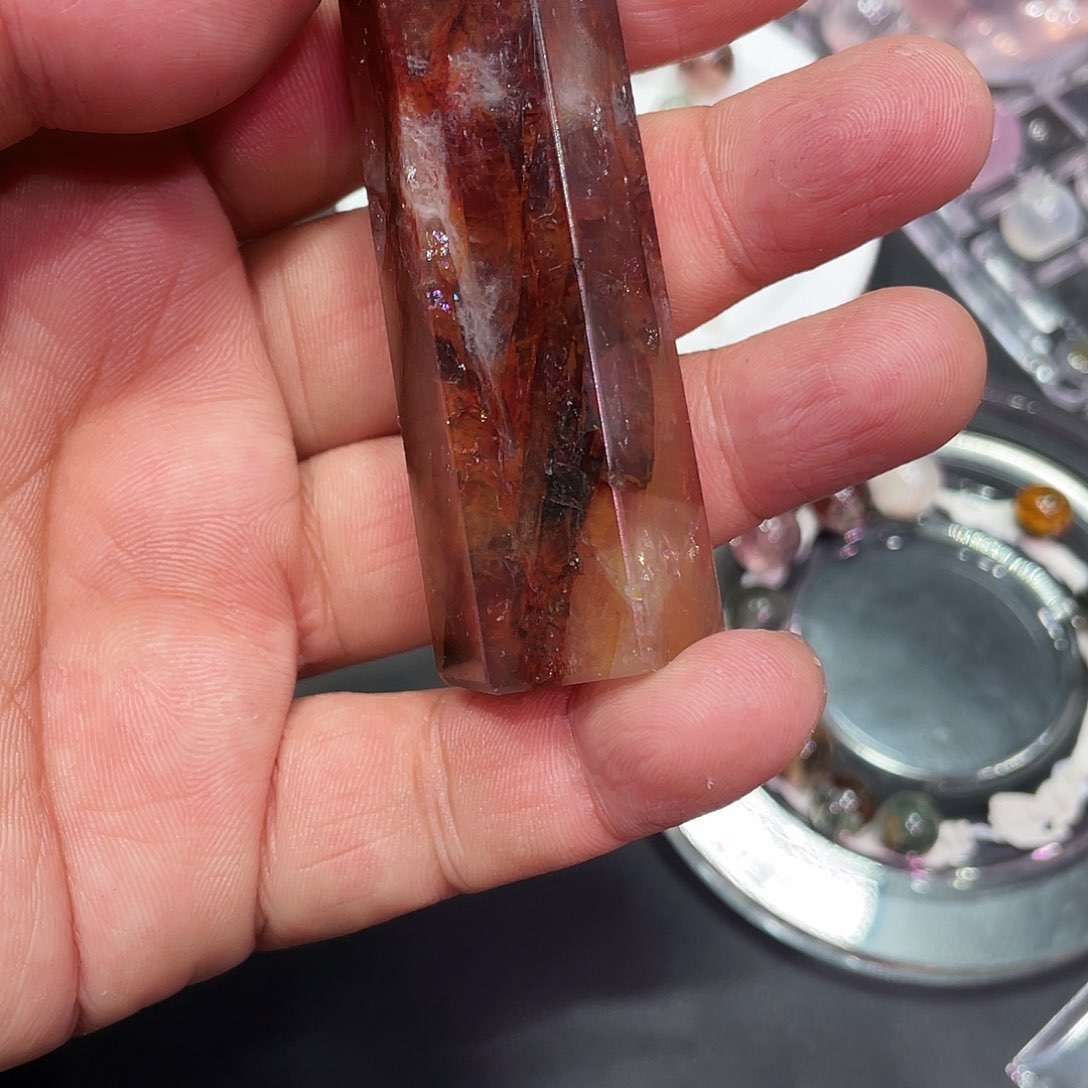 水晶天然水晶未镶嵌夹*狗
