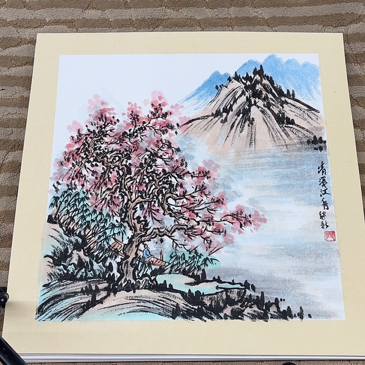 国画花鸟的翅羽毛50.50