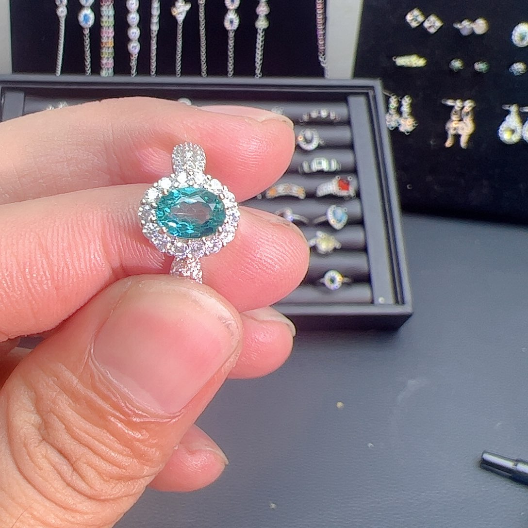 紫晶珠宝半成品银S925镶嵌