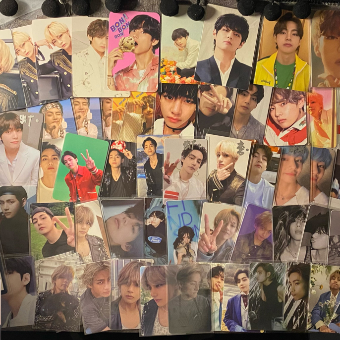【泰泰生日快乐】BTS小卡抽抽乐三寸纯泰池抱碳首周比耶转o黑胶特典