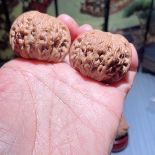 文玩核桃吊坠40磨盘