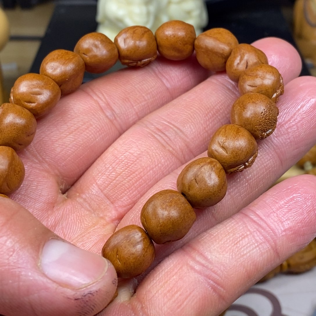 橄榄核手串/手链橄榄核雕刻工艺手串7