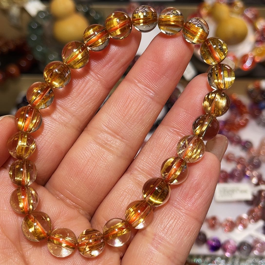 水晶手串未镶嵌手链8.5