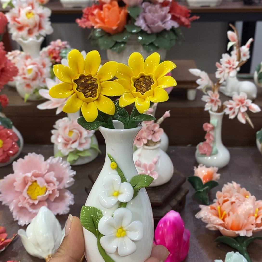 瓷片陶瓷工艺品摆件