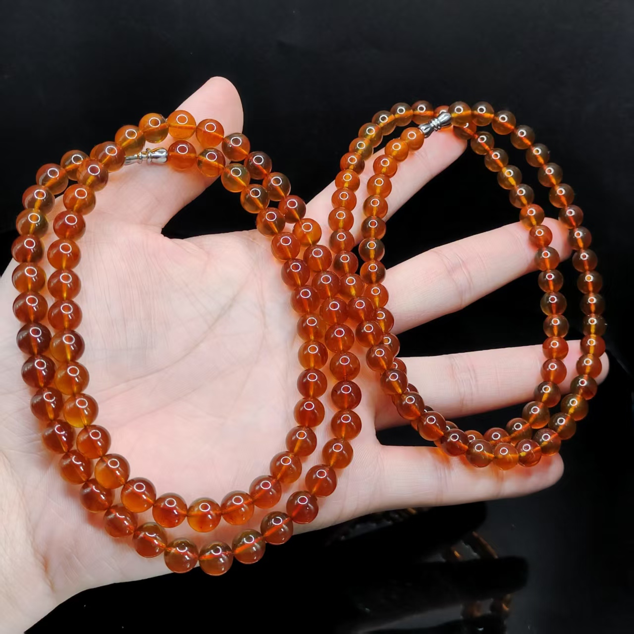 【康康严选】紫罗兰琥珀妈妈项链K2【多样性发其一】约7mm+