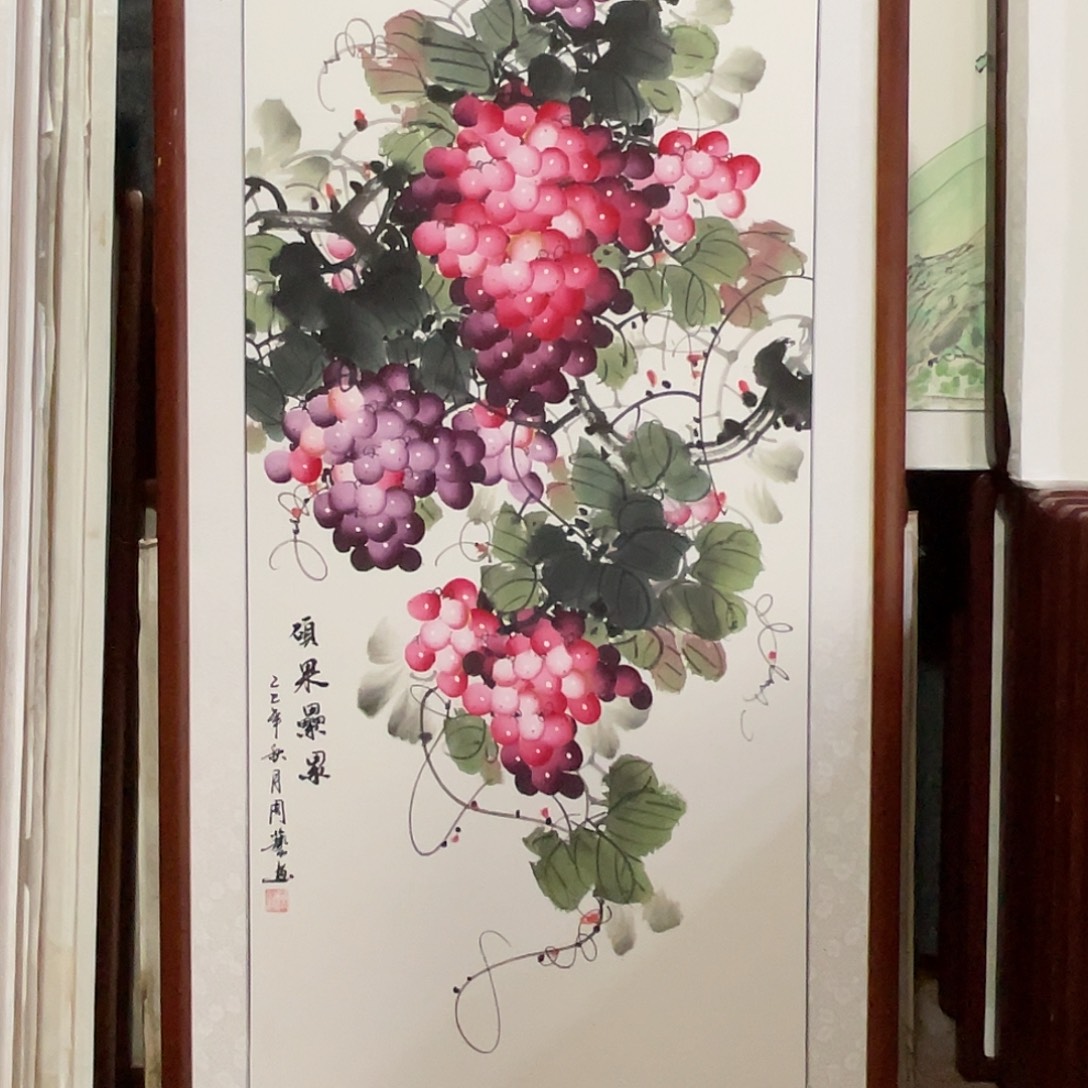 国画带框尺寸63*123厘米
