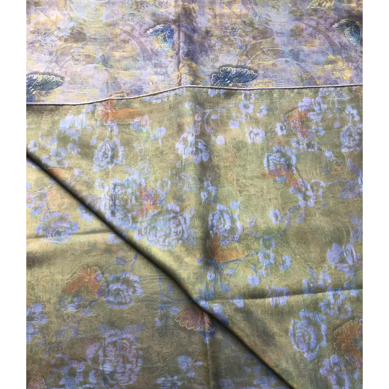 【蝶语花漾】70*180女士新中式国风围巾披肩H-566