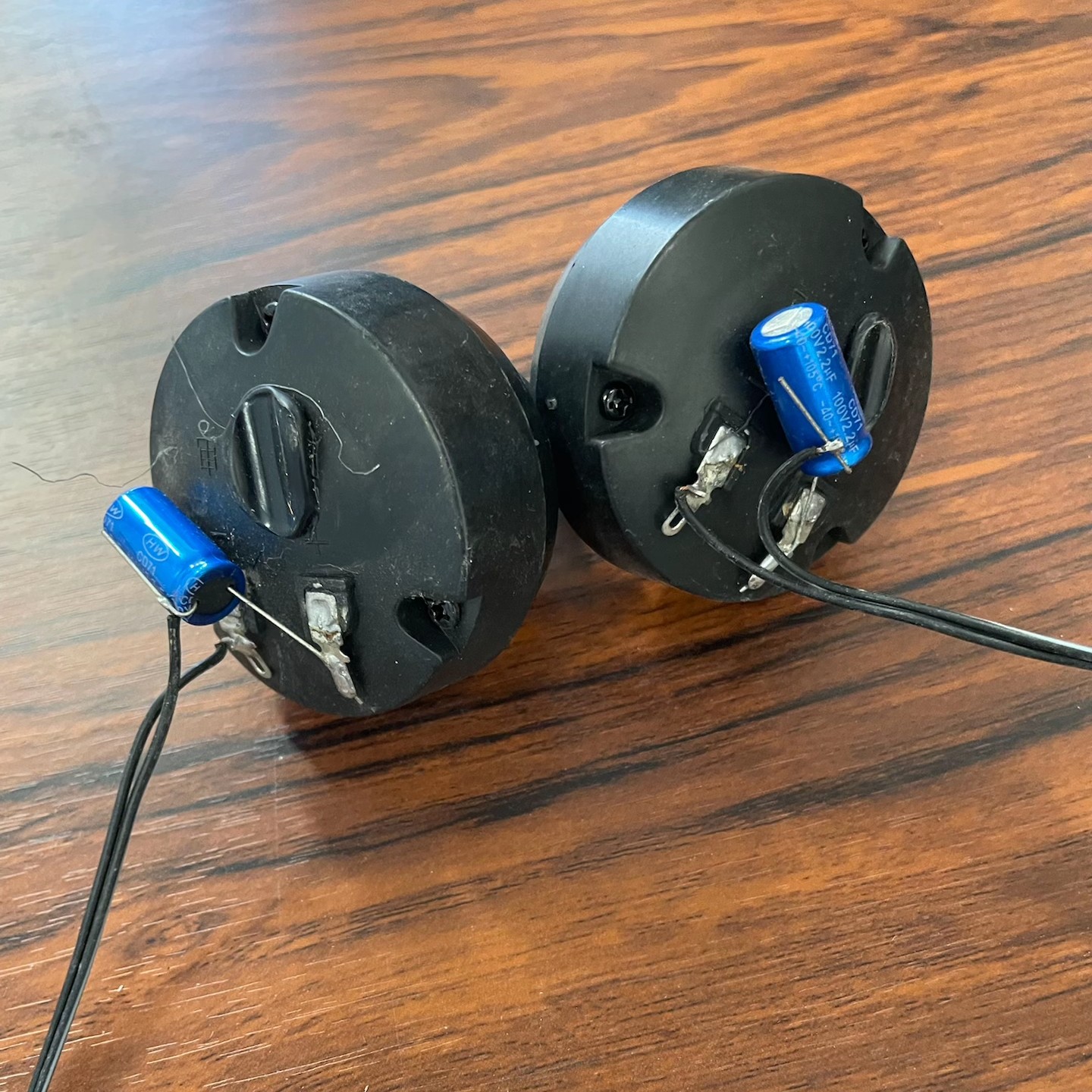 9新  一对包邮34MM口经电压高音配电容拉杆箱电瓶音响配件