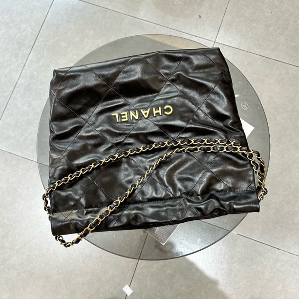 99新 Chanel/香奈儿 Chanel 22bag 小号黑金 US511154