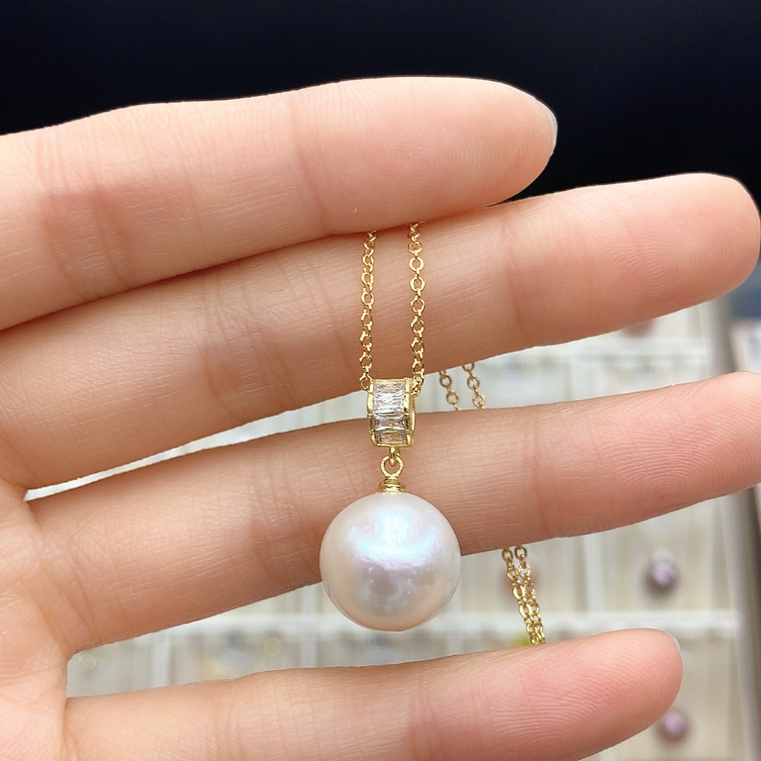 淡水珍珠颈饰合金