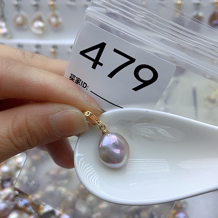 淡水珍珠颈饰银S925镶嵌