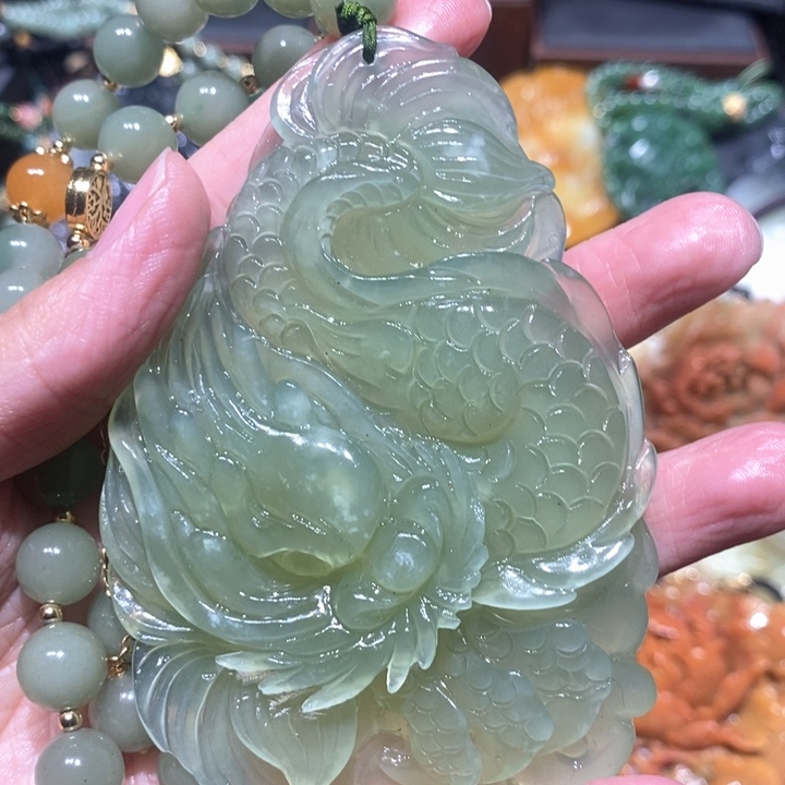 岫玉毛衣链未镶嵌
