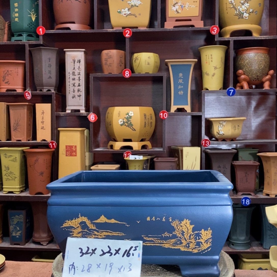 紫砂艺术紫砂花盆