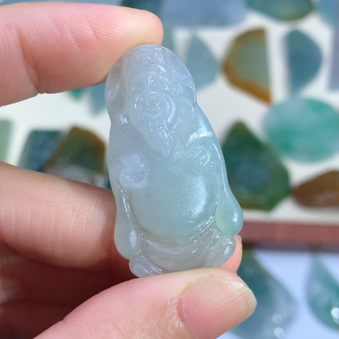 定制翡翠未镶嵌天然缅甸翡翠包抛光