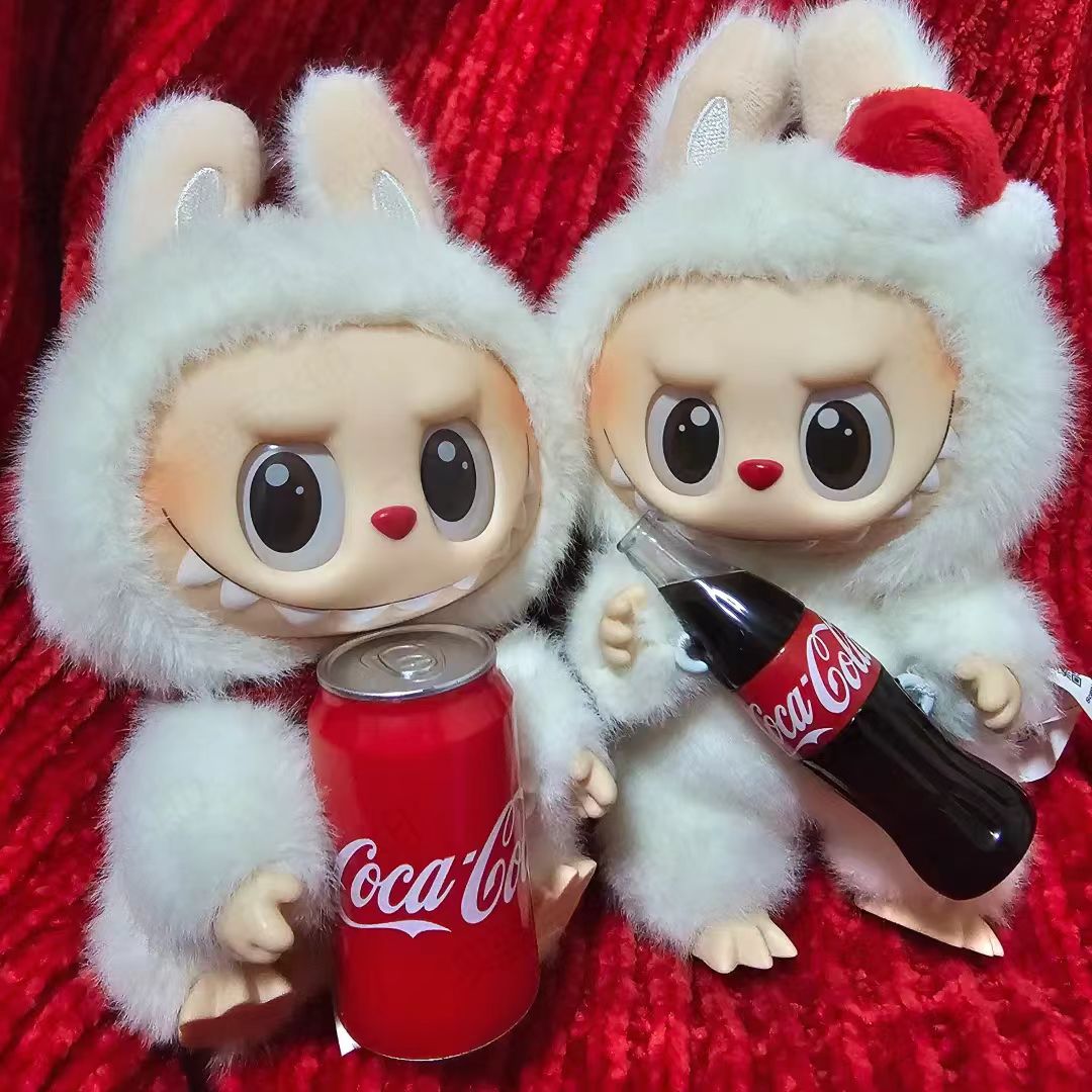 LABU拉布3.0公仔挂件三代可口可乐系列高能搪胶钥匙扣