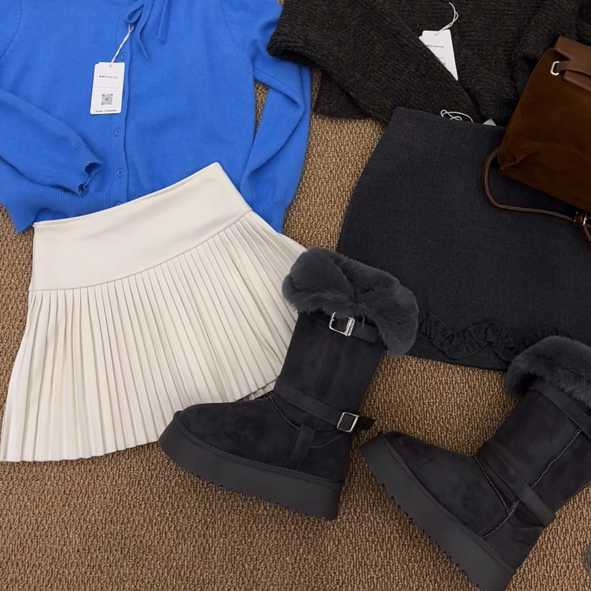 「欣欣子」百搭加绒加厚超暖蟹蟹 T恤