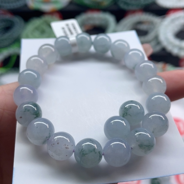翡翠手链未镶嵌呆***晚卡10