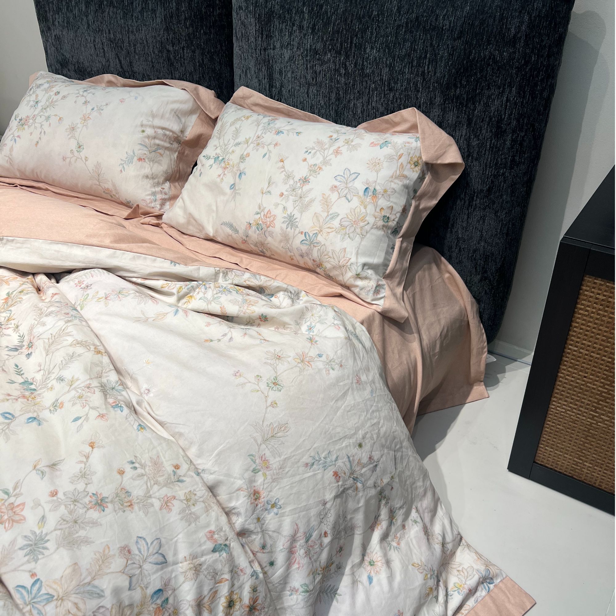 美式秋冬款加厚全棉斜纹磨毛四件套超柔纯棉印花被套床单床上用品