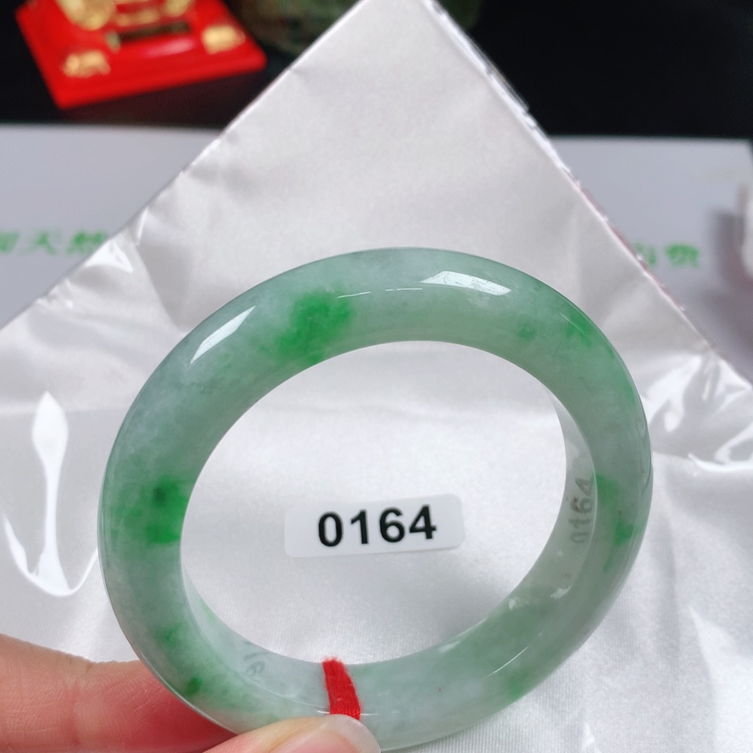 翡翠手镯未镶嵌编号0164 正圈54+