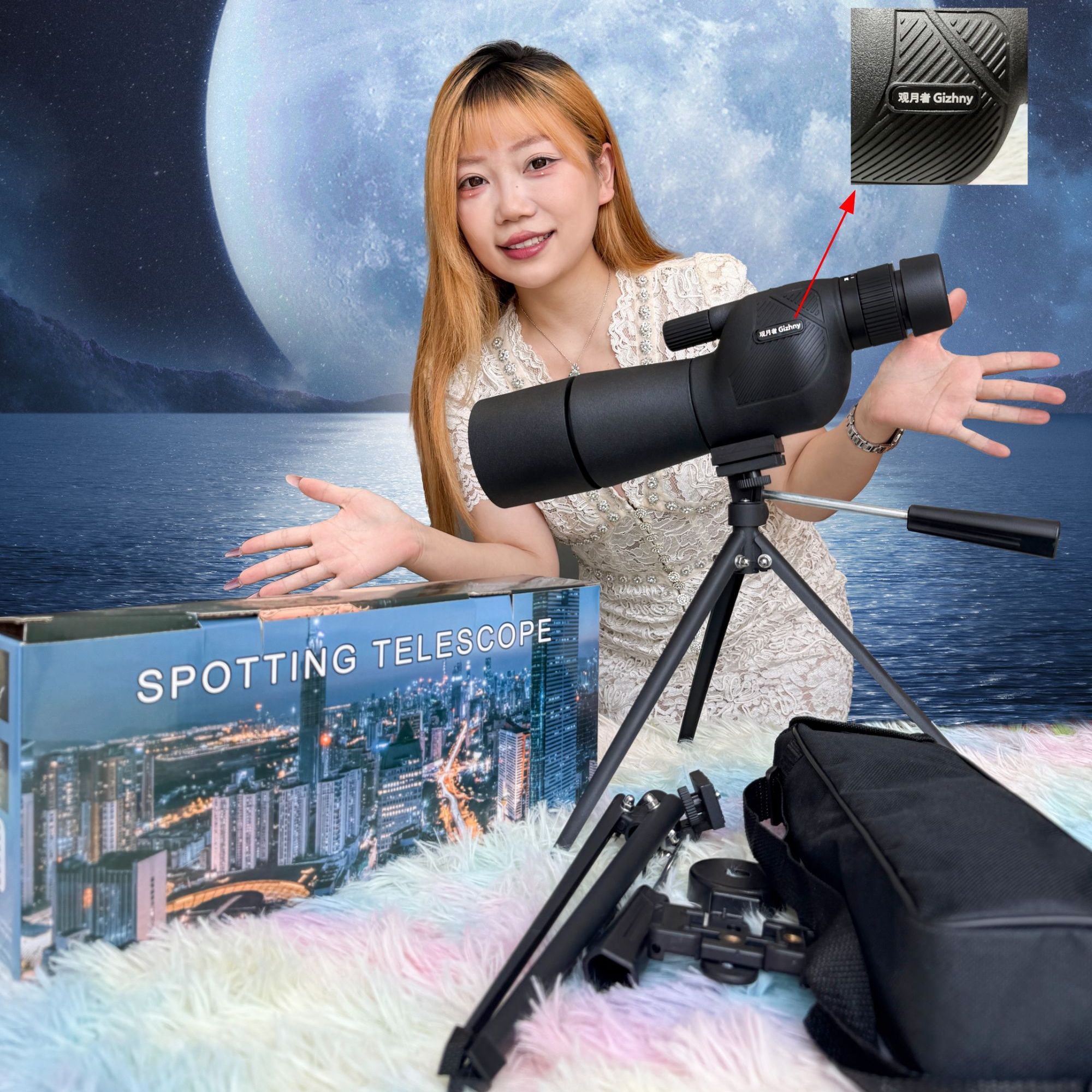 Gizhny/观月者【二丫专属】20-80倍变倍单筒高清微光夜视望远镜