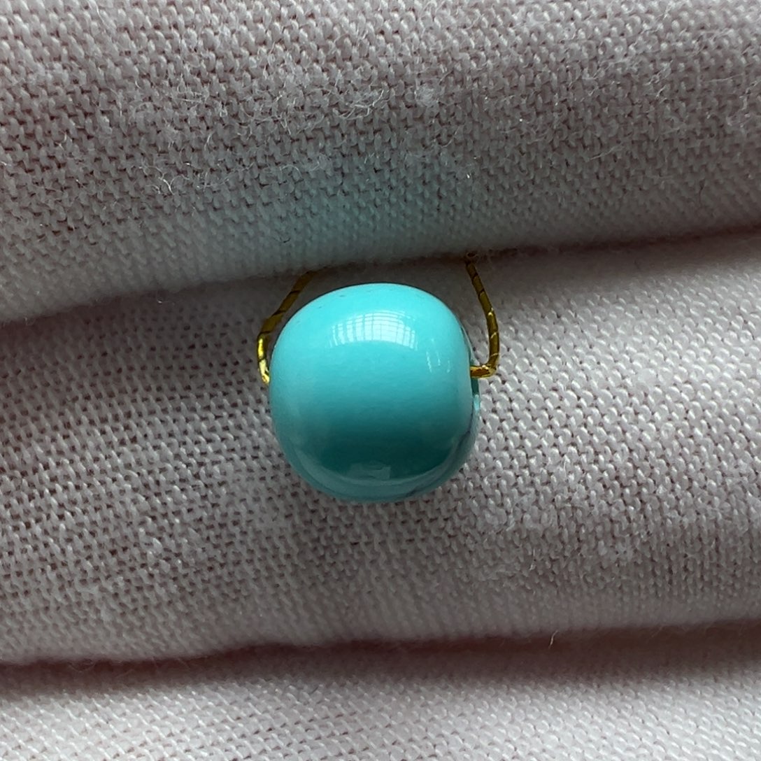 绿松石未镶嵌配饰7.6*7mm