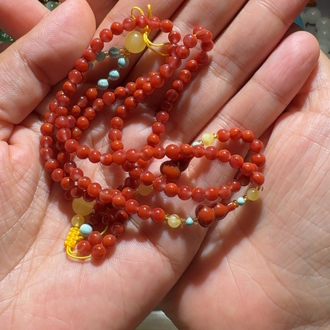 南红玛瑙未镶嵌颈饰