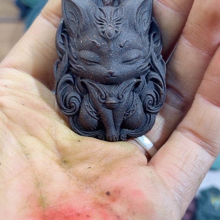 泥塑咖啡香方九尾狐福利价