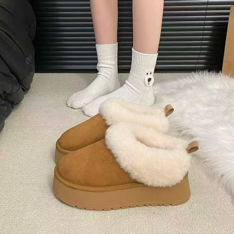 【雪地靴合集】真皮真毛一体雪地靴