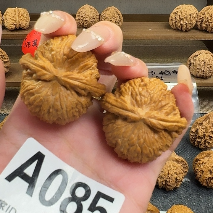 文玩核桃吊坠85号白狮子全品40尺