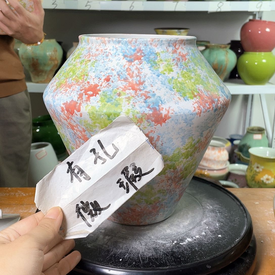 景德镇陶瓷花盆微瑕