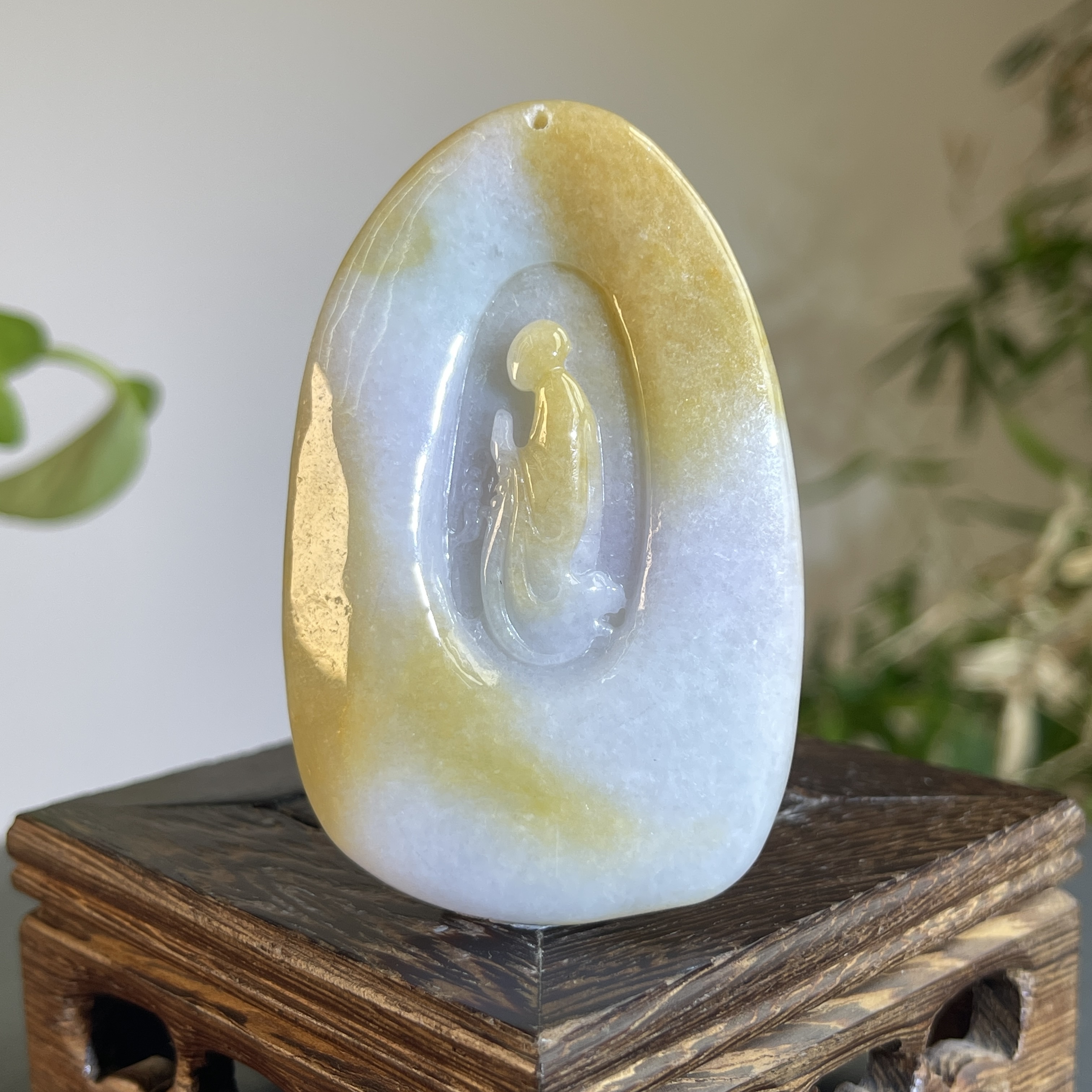 JXW16-28 天然缅甸A货翡翠 悟道