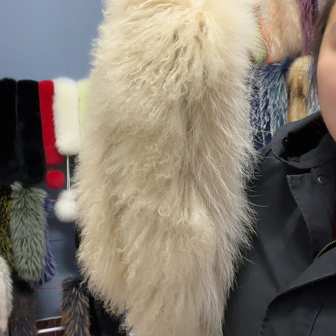 【闪购商品】貉子毛带子款