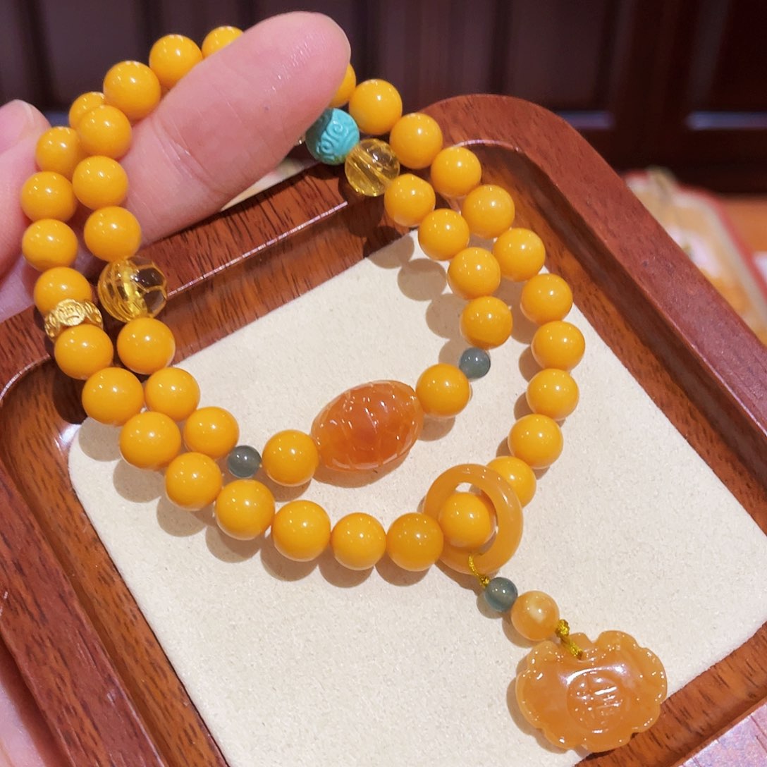 蜜蜡手链未镶嵌手串