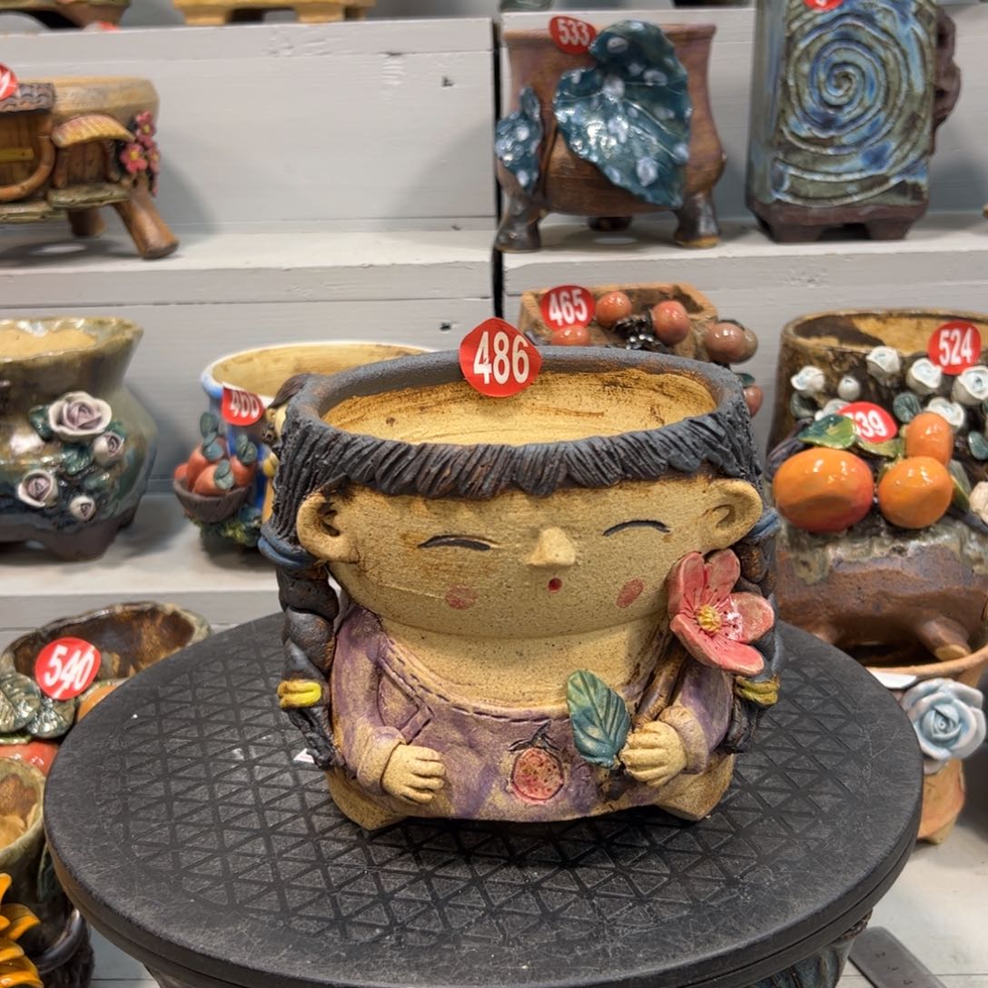 486 号陶然花器手工花盆
