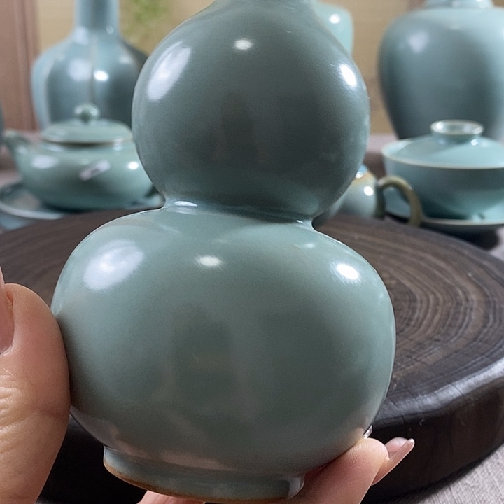瓷片葫芦摆件一一一一一一一一一暇