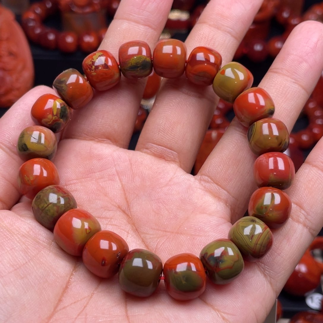 南红玛瑙珠宝奇石未镶嵌单圈11➕