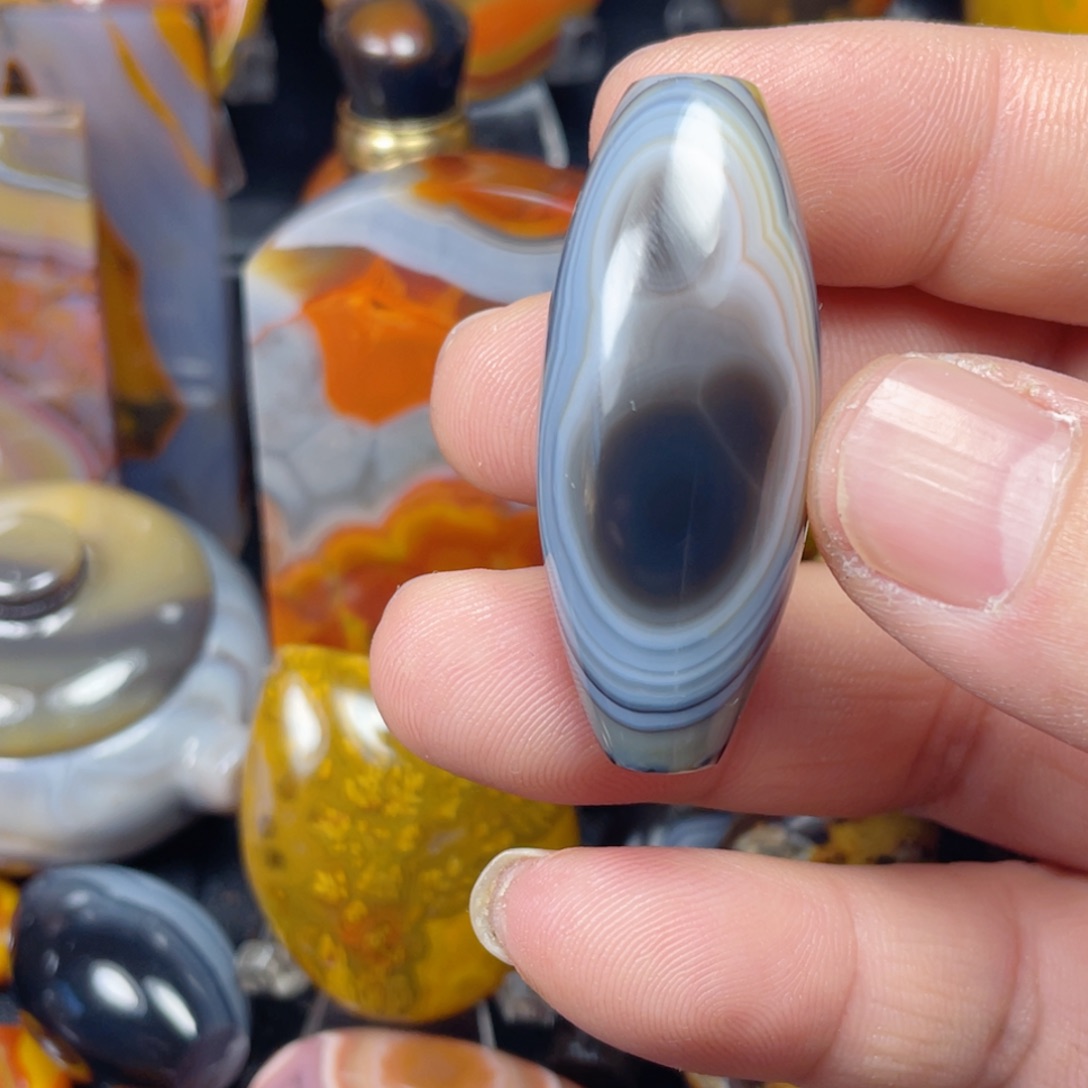 啊***对玛瑙/玉髓未镶嵌颈饰