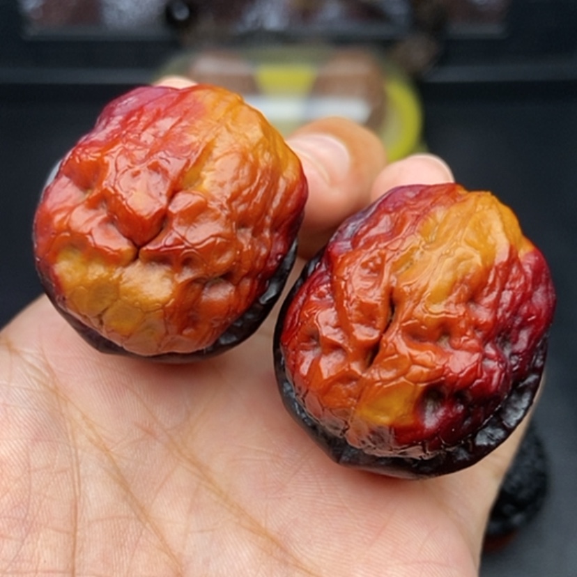 【闪购商品】文玩核桃把件39尺七彩疙瘩包